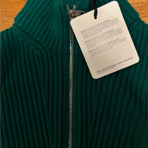 NWT 100% AUTHENTIC MEN MONCLER POLO SWEATER SIZE XL - Picture 4 of 5